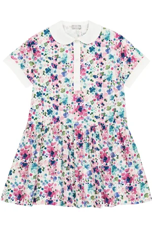 Il gufo Floral-printed cotton dress