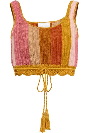 ANNA KOSTUROVA Sunset crochet crop top