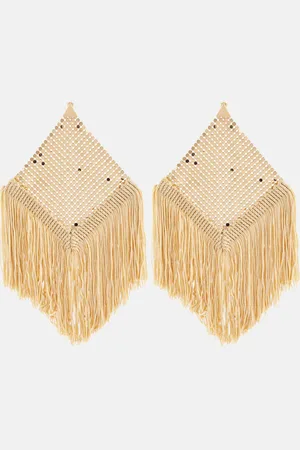 Paco rabanne Fringed chainmail earrings