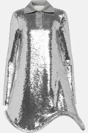 J.W.Anderson Sequined polo minidress