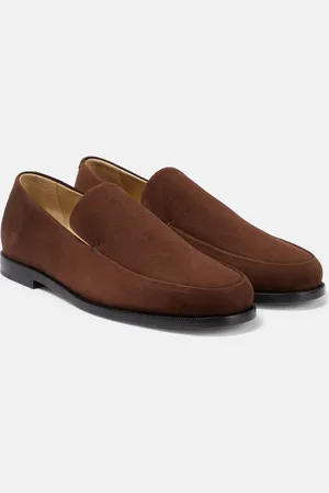 Khaite Alessio suede loafers