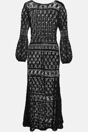 ANNA KOSTUROVA Bianca crochet maxi dress