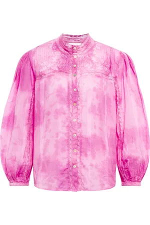 LOVESHACKFANCY Ronda embroidered cotton blouse