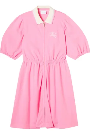 Burberry Embroidered cotton polo dress