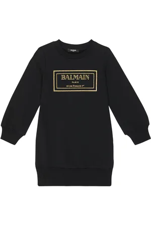 Balmain Logo cotton-blend jersey dress