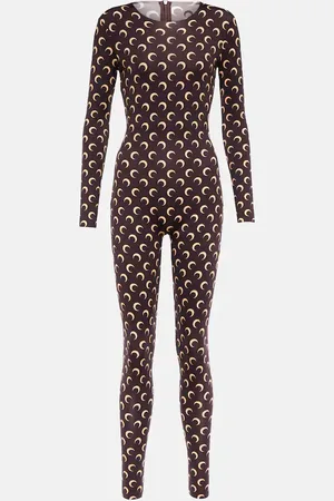 Marine Serre Printed stretch-jersey jumpsuit