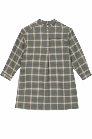BONPOINT Briony checked cotton dress
