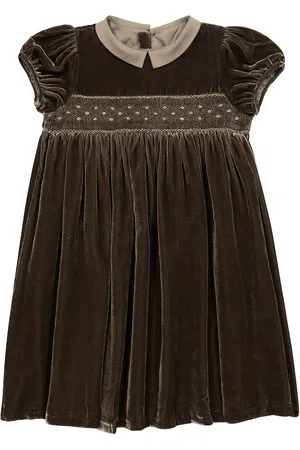BONPOINT Blossom velvet dress
