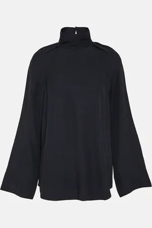 Totême High-neck satin blouse