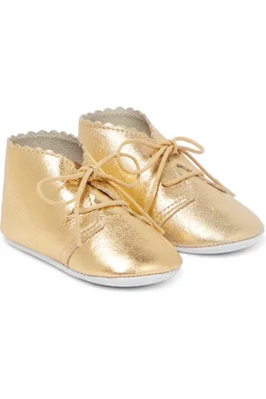 Tartine Et Chocolat Baby metallic leather shoes