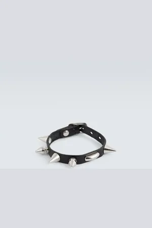 OUR LEGACY Superslim studded leather bracelet