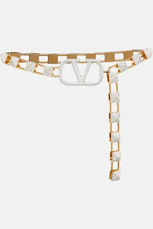 VALENTINO VLogo embellished chain belt