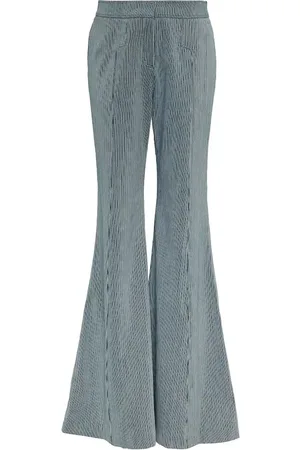 GABRIELA HEARST Vita striped high-rise flared pants