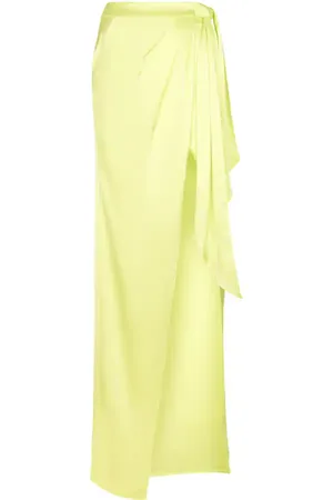 DAVID KOMA Satin maxi skirt
