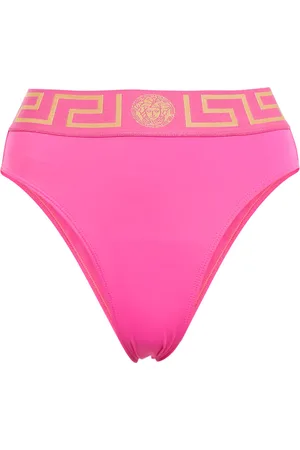 VERSACE Greca mid-rise bikini bottoms