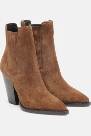 Saint Laurent Theo 95 suede ankle boots