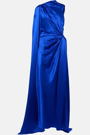 Roksanda Asymmetric draped silk gown