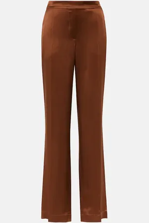 Joseph Tova high-rise satin straight pants