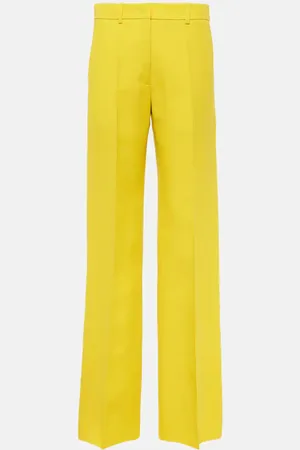 VALENTINO CrÃªpe Couture high-rise straight pants