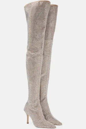 PARIS TEXAS Embellished over-the-knee boots