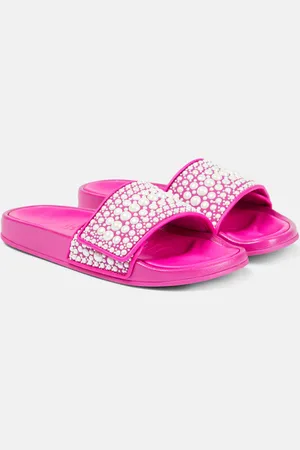 Jimmy Choo Fitz embellished slides
