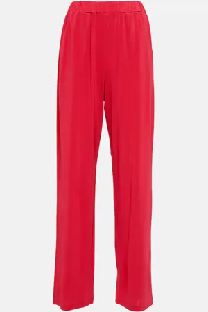 Max Mara High-rise straight jersey pants