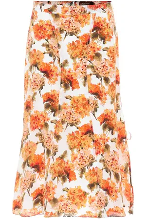 Altuzarra May floral high-rise silk midi skirt
