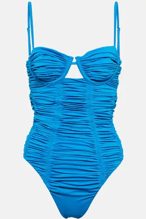Self-Portrait Ruched swimsuit