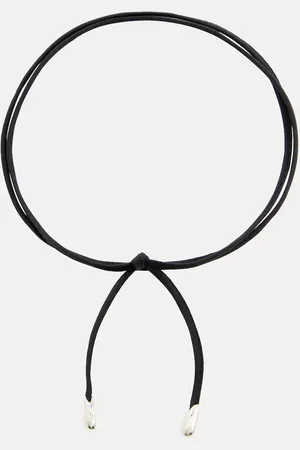 Sophie Buhai Elegant Shoelace sterling silver and silk choker