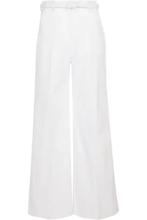 VALENTINO VLOGO cotton wide-leg pants