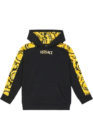 VERSACE Barocco cotton jersey hoodie