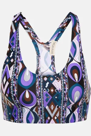 Puccini Printed racerback sports bra