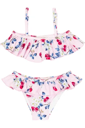 MONNALISA Printed flounce bikini