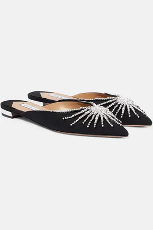 Aquazzura Sunshine embellished mules
