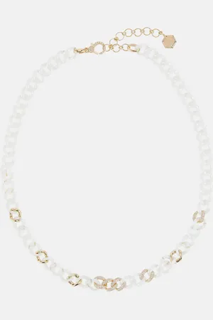 Shay PavÃ© Medium 18kt chain necklace with diamonds