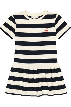 BONPOINT Striped cotton T-shirt dress