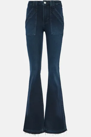 Frame Le High Flare Trapunto high-rise flared jeans