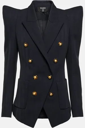 Balmain Double-breasted virgin wool blazer