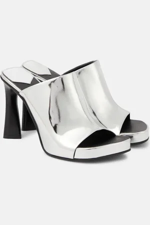 Stella McCartney Elsa mirrored faux leather sandals