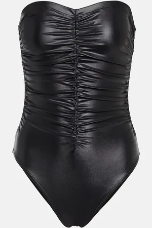 Karla Colletto Basics ruched bandeau swimsuit