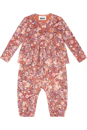 Molo Baby Flavia floral cotton-blend jumpsuit