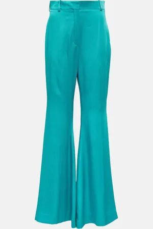 Nina Ricci High-rise satin flared pants