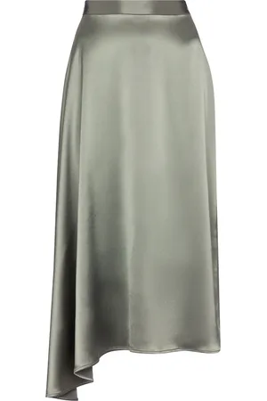 Deveaux New York Merel satin slip skirt
