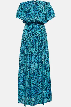 ANNA KOSTUROVA Leopard-print silk maxi dress