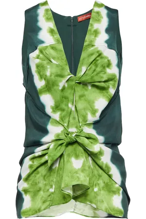 Altuzarra Pan tie-dye crÃªpe de chine top