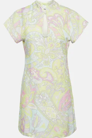 RIXO London Floral cotton minidress