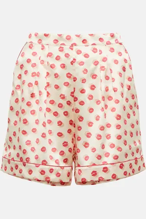 ERES Capitaine printed silk satin shorts