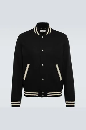 Saint Laurent Teddy wool-blend varsity jacket