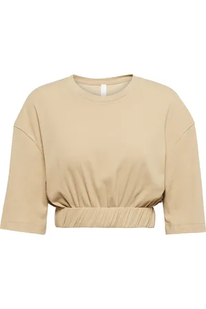 DION LEE Cropped cotton T-shirt