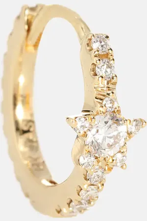 Maria Tash Diamond Star Eternity 18kt single earring with diamonds